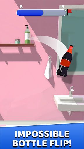 Desafío del maestro de voltear botellas